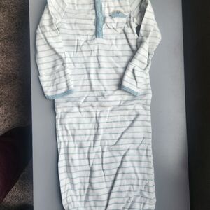 Carter's Blue and White Striped Kids Pajamas
